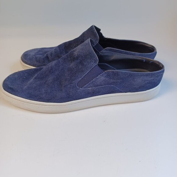 Vince Verrell Blue Suede Slip-On Sneaker - Picture 2 of 11